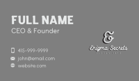 Cursive Generic Letter E Business Card Image Preview