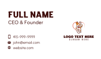 Playful Dog Veterinary Business Card