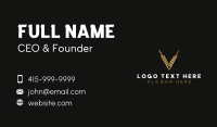 Luxury Modern  Letter V Business Card Design
