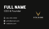 Luxury Modern  Letter V Business Card Image Preview