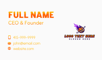 Flaming Basketball Hoop Business Card Design