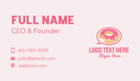 Strawberry Donut Chat Business Card