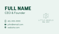 Organic Beauty Letter Business Card Design