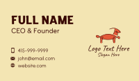 Minimalist Gazelle Outline  Business Card Design
