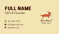 Minimalist Gazelle Outline  Business Card