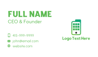 Green Mobile Documents Business Card