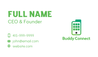 Green Mobile Documents Business Card Image Preview