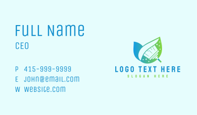 Nature Cleaning Broom Business Card Image Preview