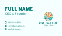 Tropical Summer Beach Business Card