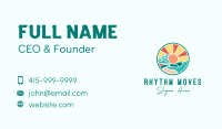 Tropical Summer Beach Business Card