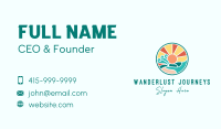 Tropical Summer Beach Business Card