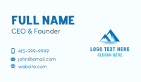 Blue Ice Mountain Business Card Design