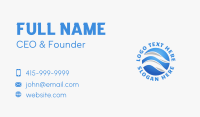 Blue Global Ecommerce Business Card Design