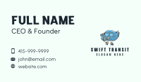 Blue Bird Call Mascot Business Card Image Preview