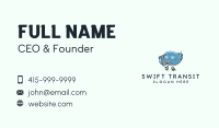 Blue Bird Call Mascot Business Card Image Preview