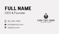 Skull Hardcore Punk Business Card