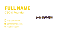 Mural Graffiti Artist Business Card