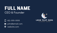 Moon Star Child Business Card Design