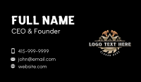 Sawmill Hammer Roofing Business Card Design