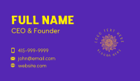 Gold Galaxy Stars Business Card Design