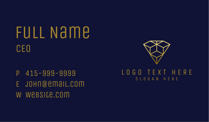 Bespoke Business Card example 4