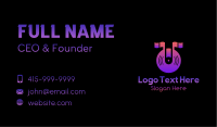 Music Note Disc Business Card