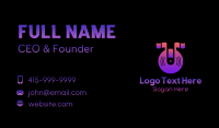 Music Note Disc Business Card Design