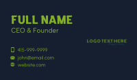 Night Life Business Card example 2