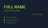 Night Life Business Card example 2