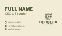 Crosscut Saw Axe Carpentry Business Card Design