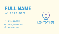 Lightbulb Business Card example 1