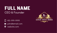 Premium Horse Crest  Business Card