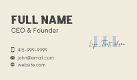 Sophisticated Classic Lettermark Business Card Design