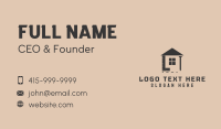 Brown House Contractor Business Card