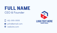 Hexagon Patriot Home  Business Card Design