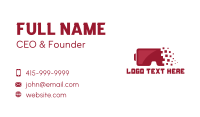 Red Pixel VR Business Card Design