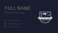 Carpentry Tools Badge Business Card