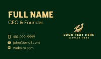Gold Eagle Wings Business Card Design
