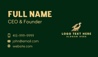 Gold Eagle Wings Business Card