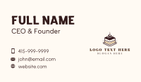 Sweet Tiramisu Cake Business Card