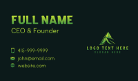 Natural Leaf Letter A Business Card