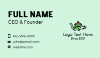 Leaf Coffee Pot Business Card Design