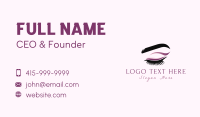 Beauty Eyebrow Eyelashes Business Card Design