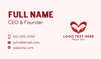 Hand Heart Charity Business Card