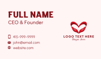 Hand Heart Charity Business Card Design
