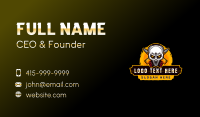 Skull Mask Bullet Business Card