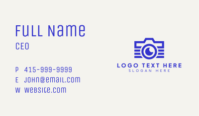 Camera Video Lens Business Card Image Preview