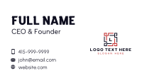 Frame Square Tech Business Card Design
