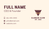 Thunder Dumbbell Badge Business Card