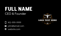 Rustic Bull Horn Business Card Design